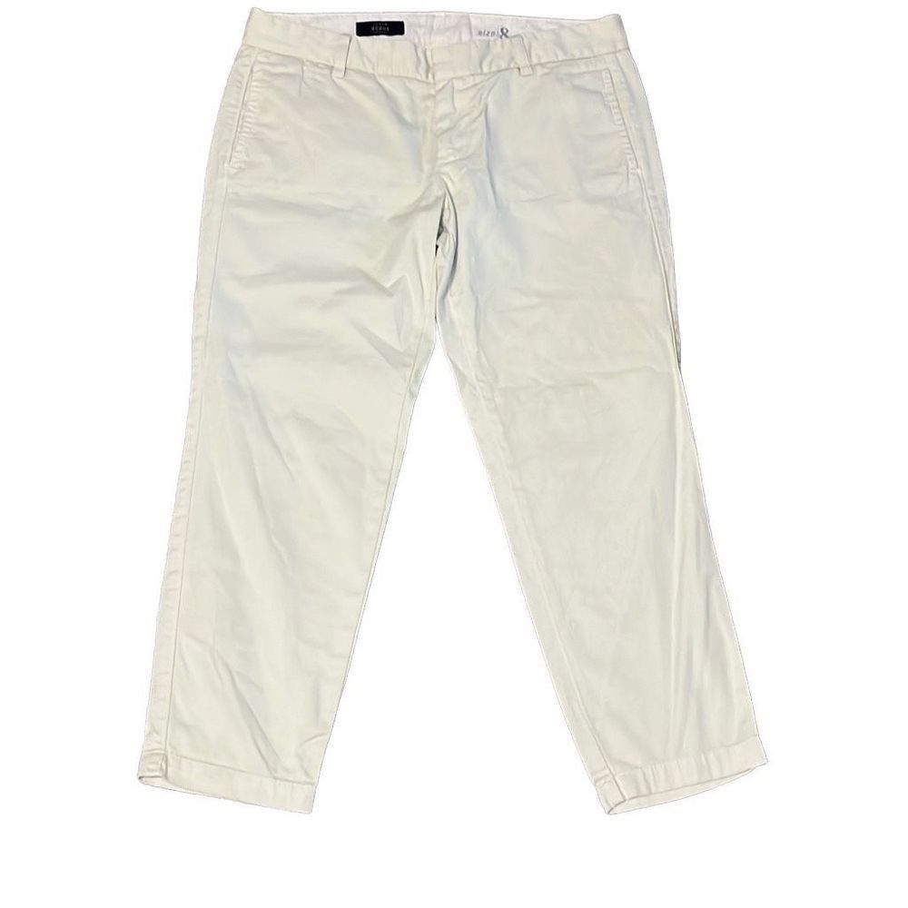 J. Crew Off-White Cropped Ankle Pants